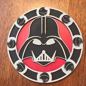 Star wars Darth Vader dark side layered sign